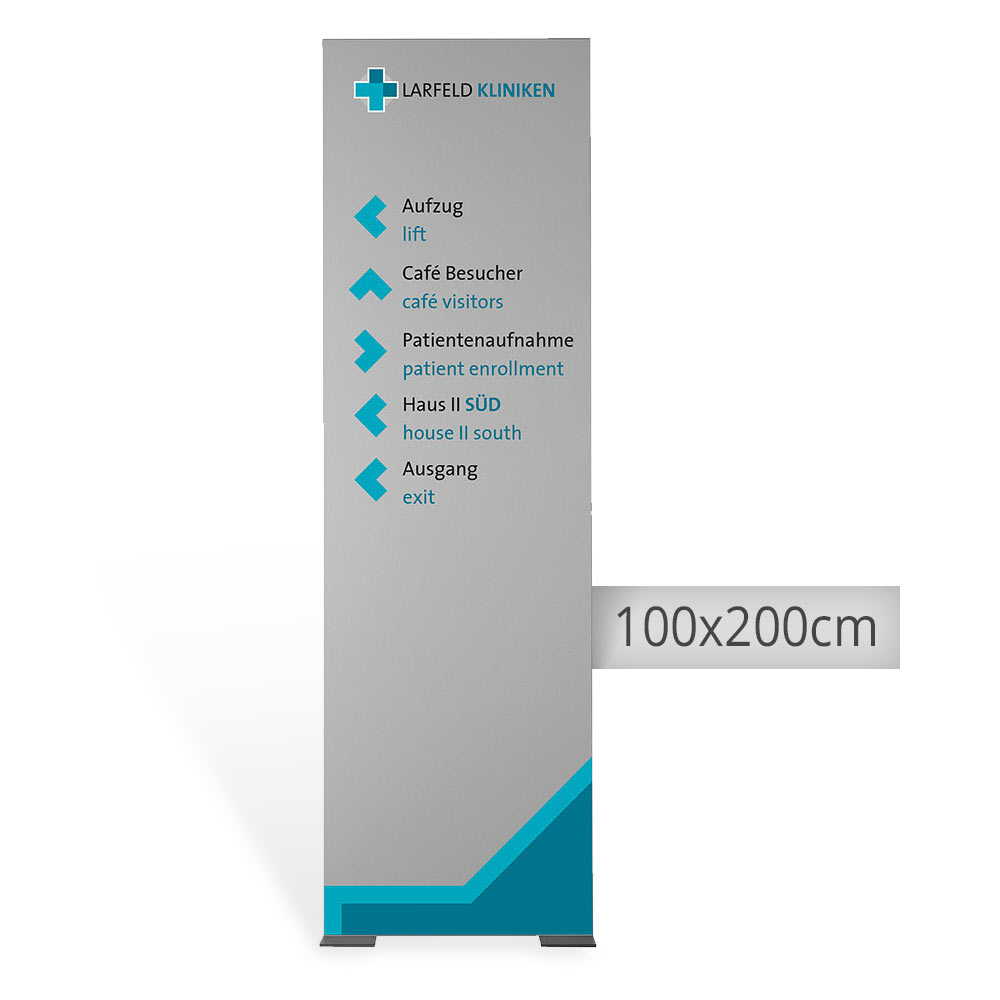 MADRID Silver Line Innenaufsteller 100x200cm