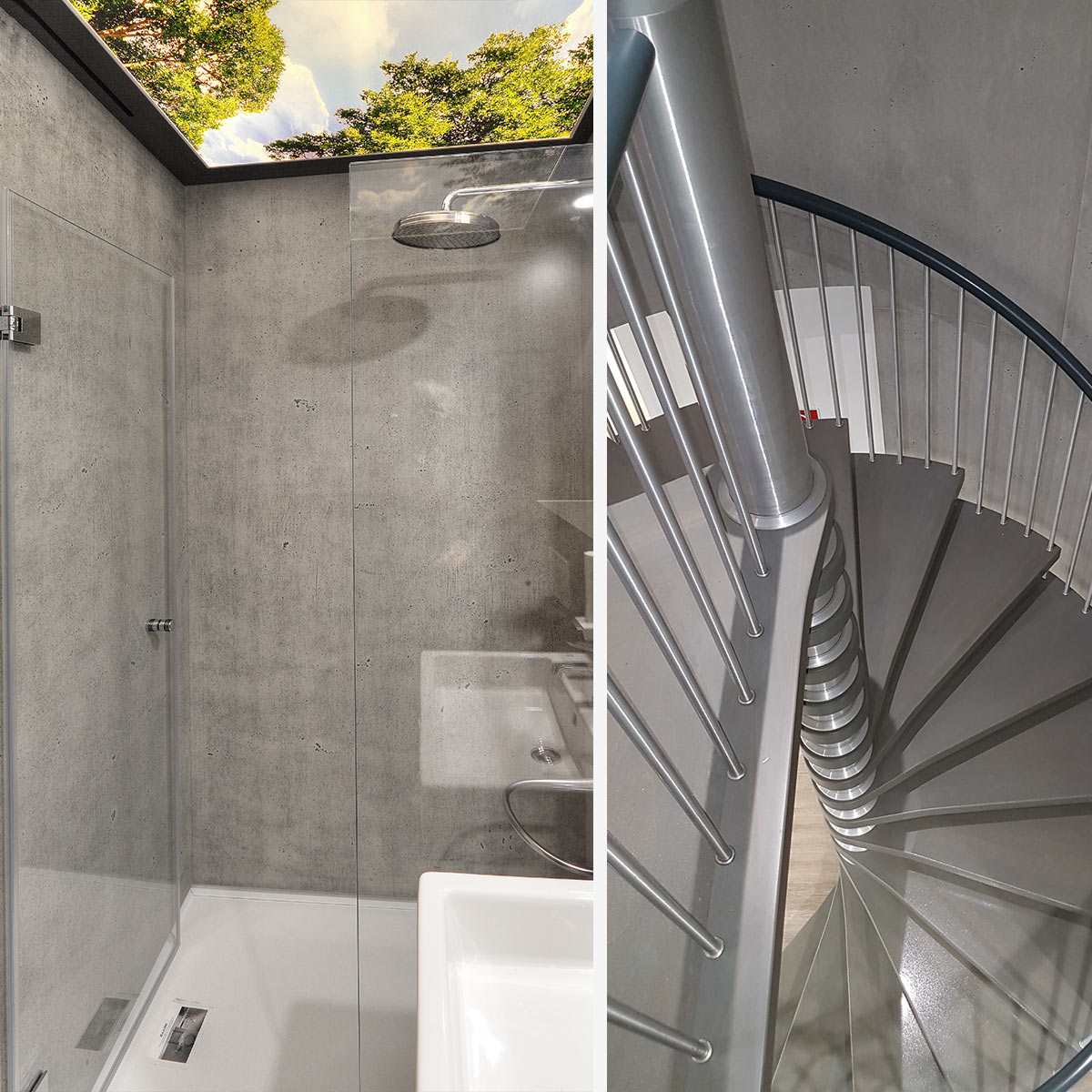 BIO-Beton-Matte - 1.000 x 500mm - 4-seitig gefast